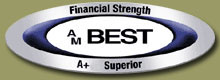 This company was issued a secure rating by the A.M. Best Company, click for additional details